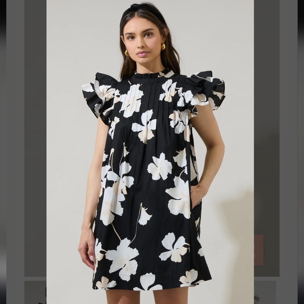 New Floral Cotton Dress